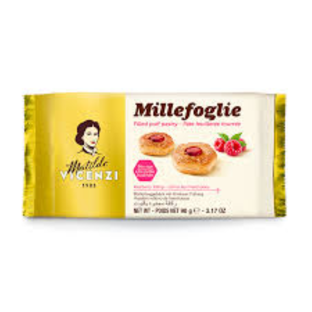 VICENZI PUFF PASTRY RASPBERRY 120G 